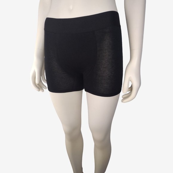 Period. Black Organic Cotton Heavy Flow Sleep Shorts Size XS - Picture 5 of 9